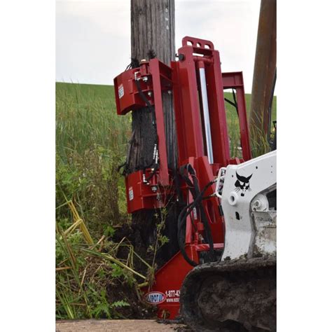 skid steer pole clamp|ez spot ur pole claw attachment.